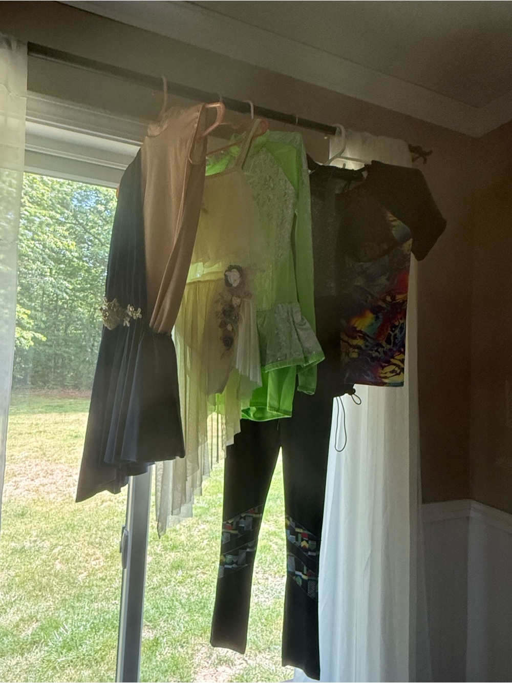Lot of large child dance costumes